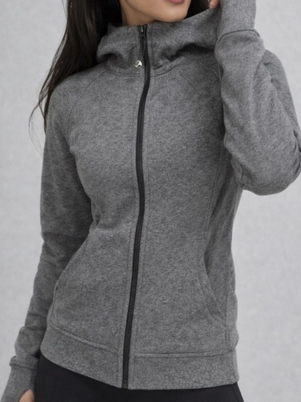lululemon athletica Heather Gray Full-Zip Hoodie